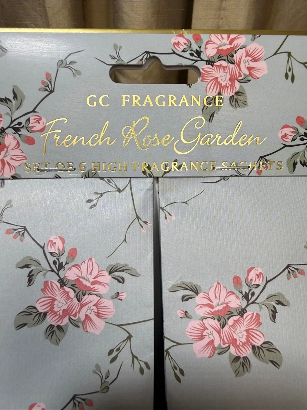 GC Fragrance French Rose Garden High‑Fragrance Sachets – Set of 6 (20g Each)